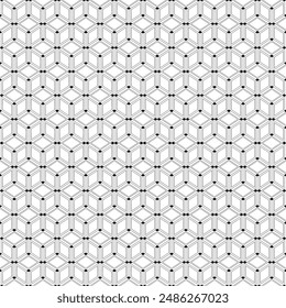 Abstract diamond shape geometric seamless line pattern minimal vector simple illustration background
