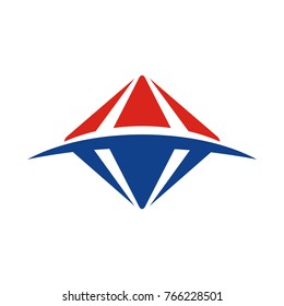 Abstract diamond shape logo design template vector illustration