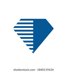 Abstract diamond shape logo icon design, simple geometric symbol - Vector