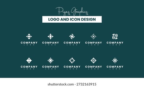 Abstract Diamond Shape Logo Icon Collection