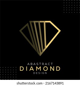 Plantilla De Logotipo De Forma De DIAMOND Resumen En Diseño Moderno De Vector De Estilo Mínimo Creativo