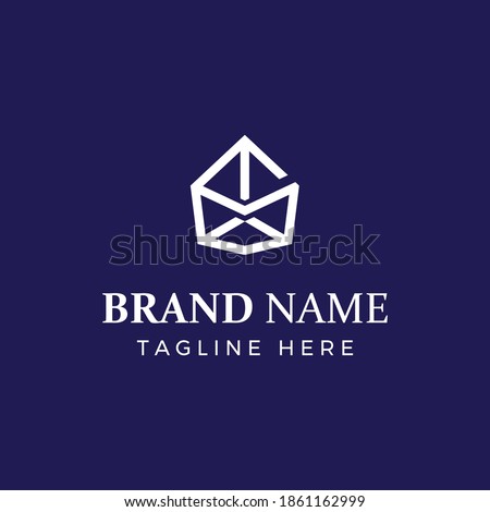 Abstract diamond shape logo template