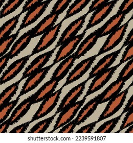 Abstract Diamond shaped brush strokes pattern design for fashion textiles, graphics and crafts