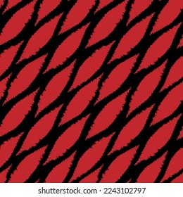 Resumen Diseño del patrón de trazos de pincel en forma de diamante para textiles de moda, gráficos y artesanías