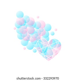 Abstract diamond shaped. Vector crystal blue diamonds logo, icon isolated. Diamond abstract logo. Graphic symbol, icon.