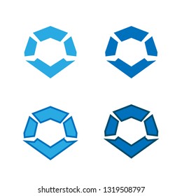 Abstract diamond symbol logo