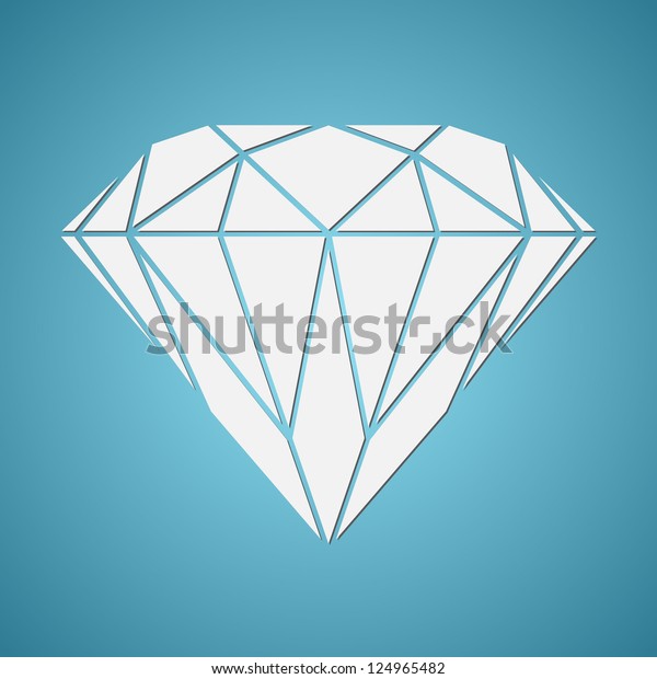 Abstract Diamond Vector Stock Vector (Royalty Free) 124965482