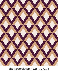 Abstrakte Diamanten Geometrische psychedelische Minimal nahtlose Muster Trendy Fashion Colors Emboss Ideal für Allover Stoffdruck oder Tapete