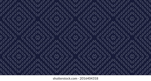 Abstract diamonds shapes tattersall motif pattern continuous minimal background. Modern plaid fabric design textile swatch, ladies dress, man shirt all over print block. Stylish textured geo surface.