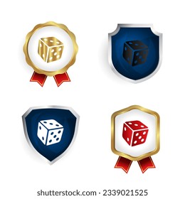 Abstract Dice Game Badge and Label Collection, can be used for business designs, presentation designs or any suitable designs.