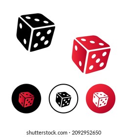 Abstract Dice Game Icon Illustration