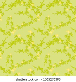 Abstract different shades of green and yellow colors background as UFO camouflage. Seamless repeat bright pattern usable as camo, wallpaper, backdrop or for print for textile or wrapping paper