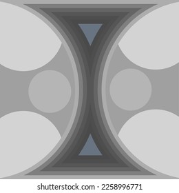 Abstract different shaped vector artwork in grey 