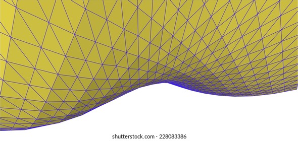 Abstract digital 3d polygonal surface background 