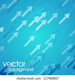 Abstract digital art background with arrows.