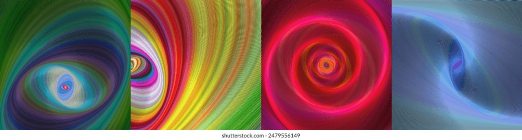 Abstract digital art background collection