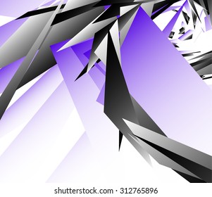 Abstract digital art background, pattern with shattered, edgy shapes.