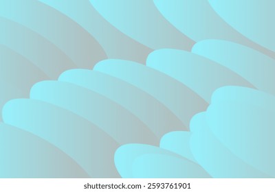 Abstract digital art illustration with a mix of blue and a little bit of aesthetic gray.