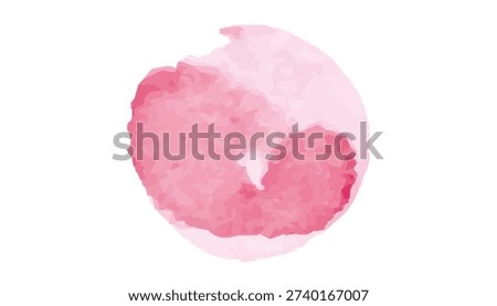 Abstract digital art of a pink circular shape, evoking softness and tranquility.