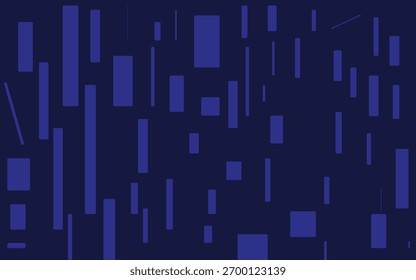 Arte digital Abstractas con líneas de Vertical y cuadrados en diferentes tonos de azul profundo, creando un patrón moderno y texturizado.