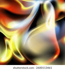 Abstract digital artwork featuring smooth flowing shapes with a blend glowing highlight.Suitable for backgrounds, graphic design projects, website headers, presentations, and digital wallpapers.Vector