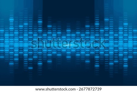 Abstract Digital Audio Sound bars Equalizer Effect. Modern Sound wave background. Dynamic vibration. Futuristic equalizer. Music radio sound effect pulse concept. Audio track shine graph of frequency.