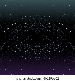 abstract digital background  with 3d spheres particles, fantasy computer space