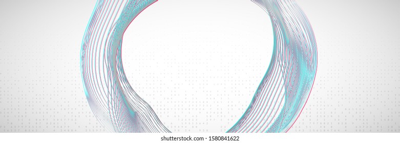 Abstract digital background. Artificial intelligence, deep learning and big data concept. Quantum technology. Tech visual for wireless template. Modern abstract digital background.