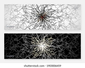 Abstract digital background. Artificial intelligence, deep learning and big data concept. Quantum technology. Tech visual for system template. Futuristic abstract digital background.