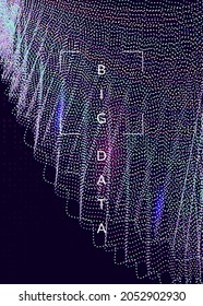 Abstrakter digitaler Hintergrund. Künstliche Intelligenz, tiefes Lernen und Big Data Konzept. Quantentechnologie. Technisch visuell für Speichervorlagen. Industrieller abstrakter digitaler Hintergrund.