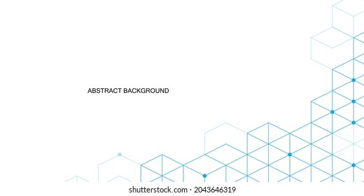 Abstract digital background. Abstract boxes background. Abstract vector background.