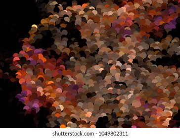 Abstract digital background. Circles, dots. Vector clip art.