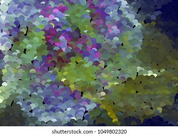 Abstract digital background. Circles, dots. Vector clip art.