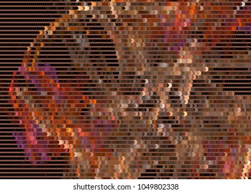 Abstract digital background. Circles, dots. Vector clip art.
