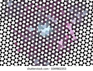 Abstract digital background. Circles, dots. Vector clip art.