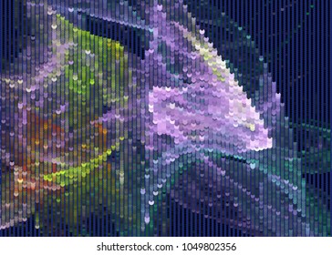 Abstract digital background. Circles, dots. Vector clip art.