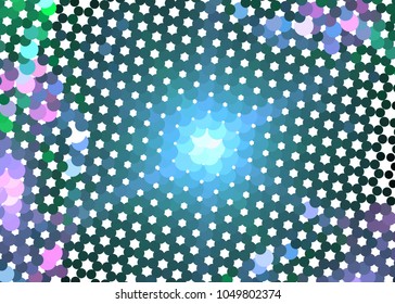 Abstract digital background. Circles, dots. Vector clip art.