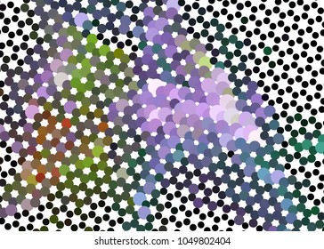 Abstract digital background. Circles, dots. Vector clip art.