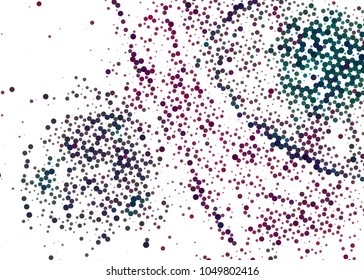 Abstract digital background. Circles, dots. Vector clip art.