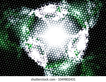 Abstract digital background. Circles, dots. Vector clip art.