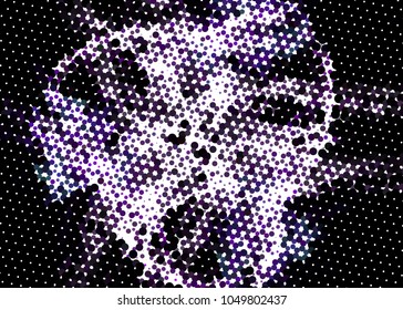 Abstract digital background. Circles, dots. Vector clip art.