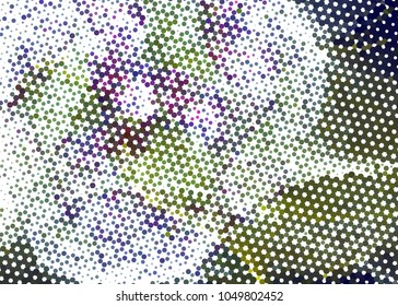 Abstract digital background. Circles, dots. Vector clip art.