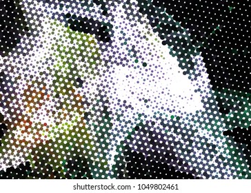Abstract digital background. Circles, dots. Vector clip art.