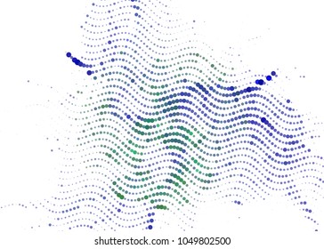 Abstract digital background. Circles, dots. Vector clip art.