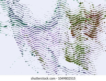 Abstract digital background. Circles, dots. Vector clip art.
