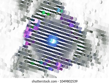 Abstract digital background. Circles, dots. Vector clip art.