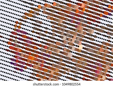 Abstract digital background. Circles, dots. Vector clip art.