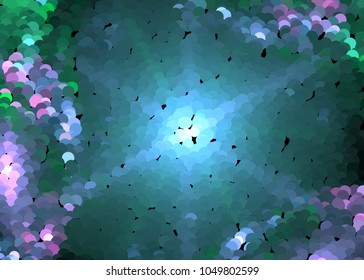 Abstract digital background. Circles, dots. Vector clip art.