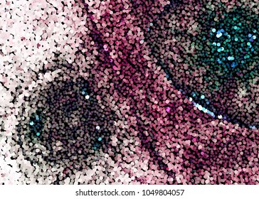 Abstract digital background. Circles, dots. Vector clip art.