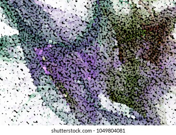 Abstract digital background. Circles, dots. Vector clip art.